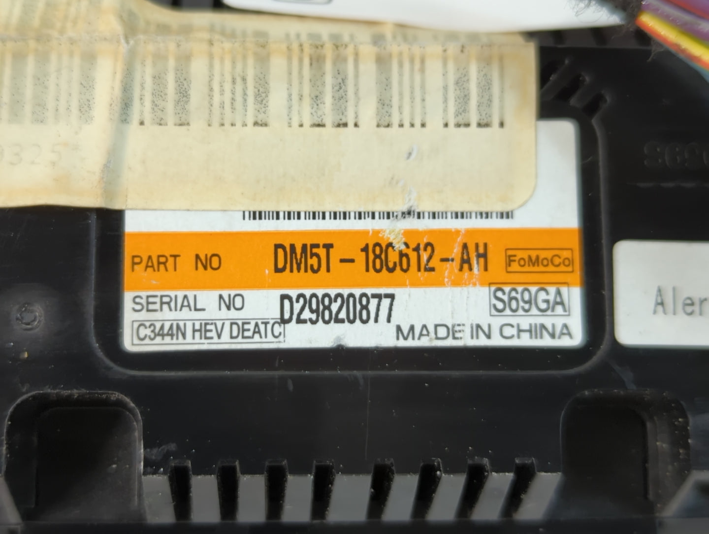 2013-2016 Ford C-Max Climate Control Module Temperature AC/Heater Replacement P/N:D29820877 DM5T-18C612-AH Fits OEM Used Aut