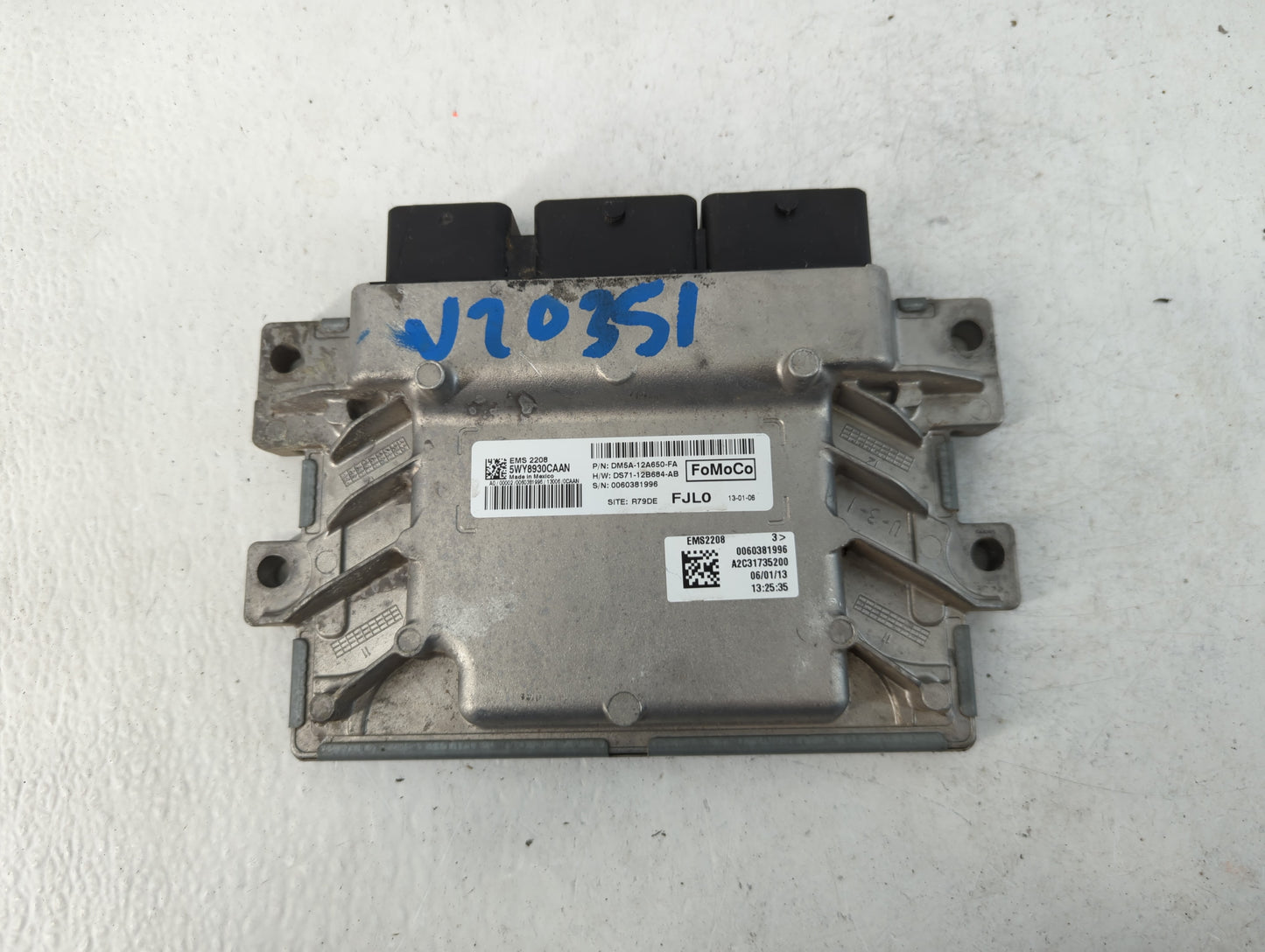 2013 Ford C-Max PCM Engine Control Computer ECU ECM PCU OEM P/N:DM5A-12A650-FA Fits OEM Used Auto Parts - Oemusedautoparts1.