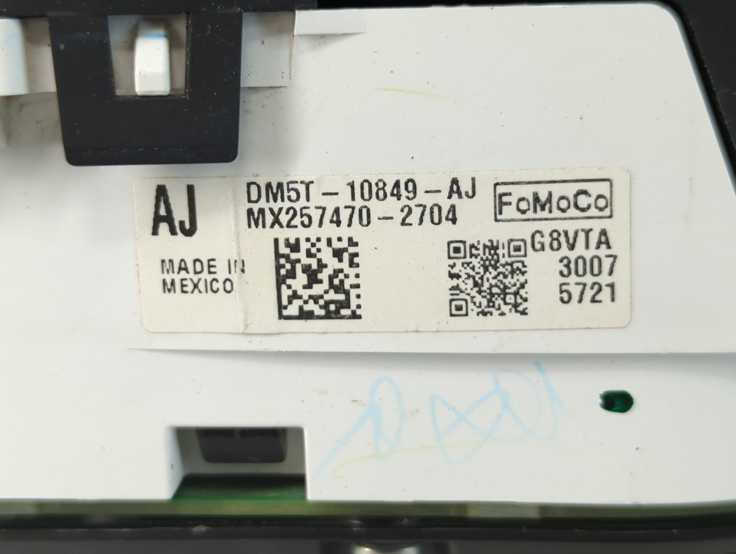 2013 Ford C-Max Instrument Cluster Speedometer Gauges P/N:DM5T-10849-AJ Fits OEM Used Auto Parts - Oemusedautoparts1.com