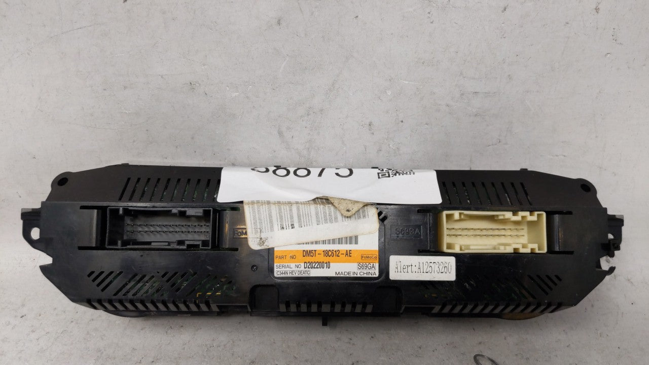 2013 Ford C-Max Climate Control Module Temperature AC/Heater Replacement P/N:DM5T-18C612-AH DM5T-18C612-AE Fits OEM Used Aut