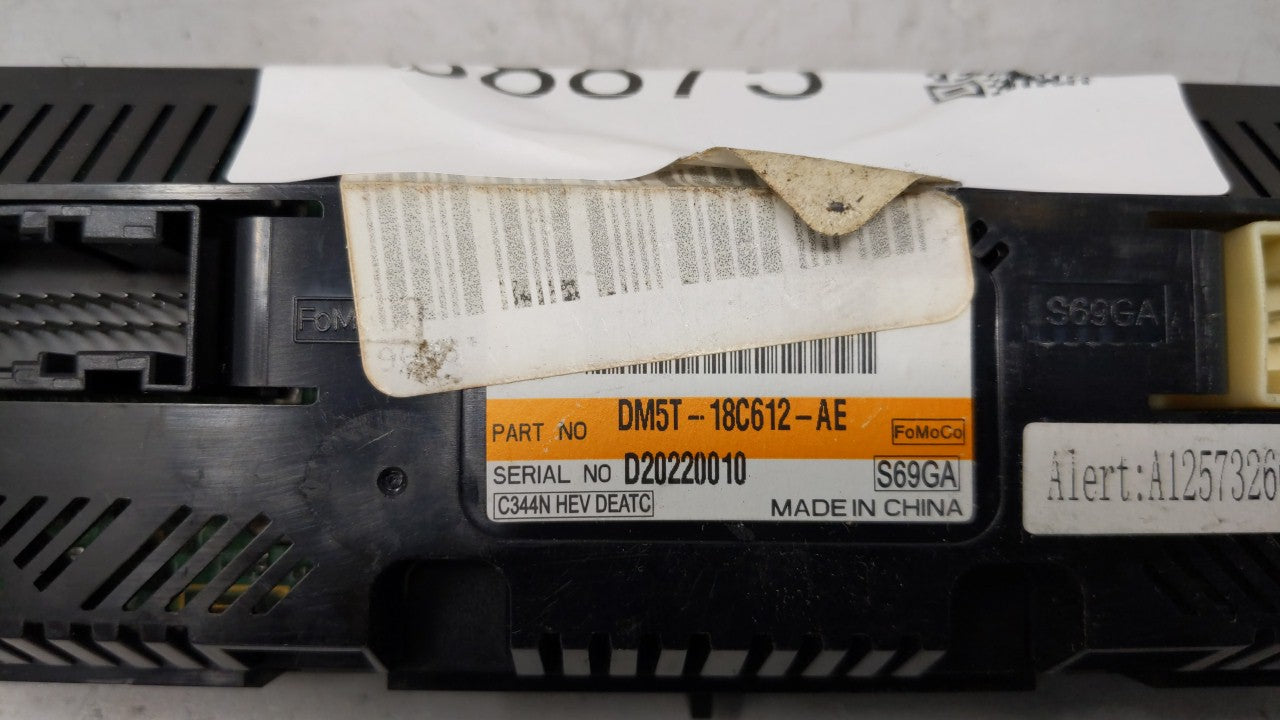2013 Ford C-Max Climate Control Module Temperature AC/Heater Replacement P/N:DM5T-18C612-AH DM5T-18C612-AE Fits OEM Used Aut