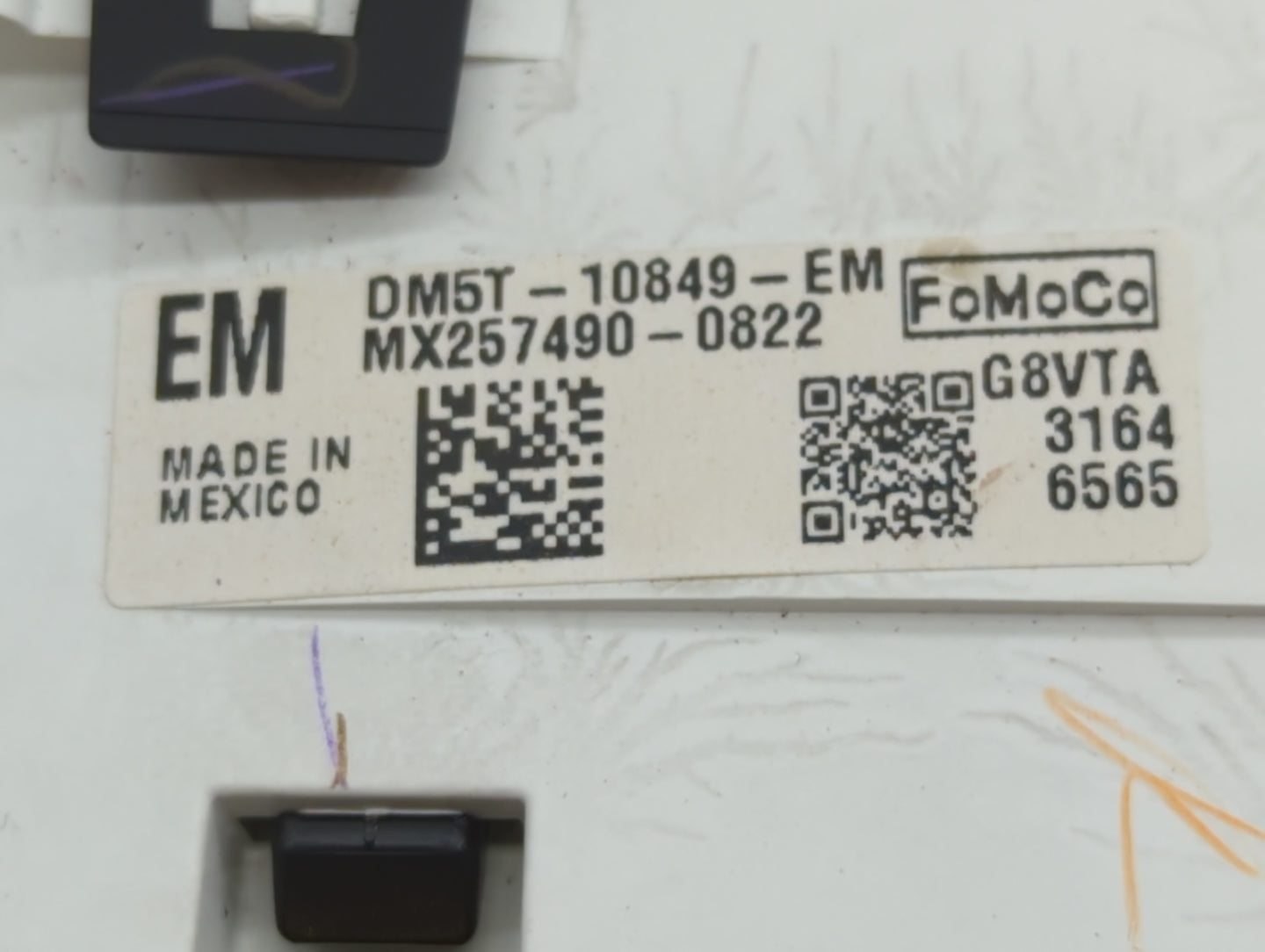 2013 Ford C-Max Instrument Cluster Speedometer Gauges P/N:DM5T-10849-EM DM5T-10849-EL Fits OEM Used Auto Parts - Oemusedauto