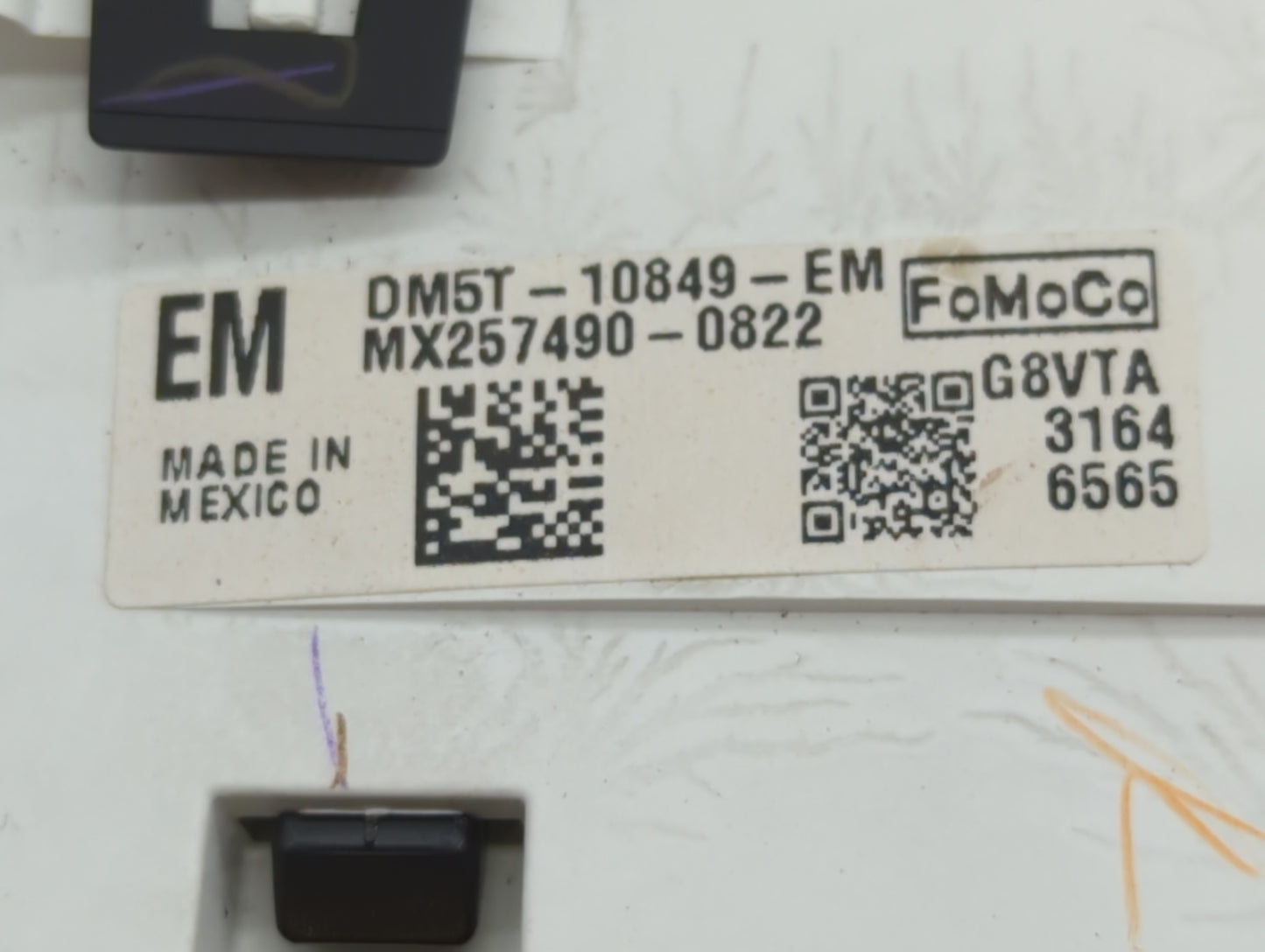 2013 Ford C-Max Instrument Cluster Speedometer Gauges P/N:DM5T-10849-EM DM5T-10849-EL Fits OEM Used Auto Parts - Oemusedauto