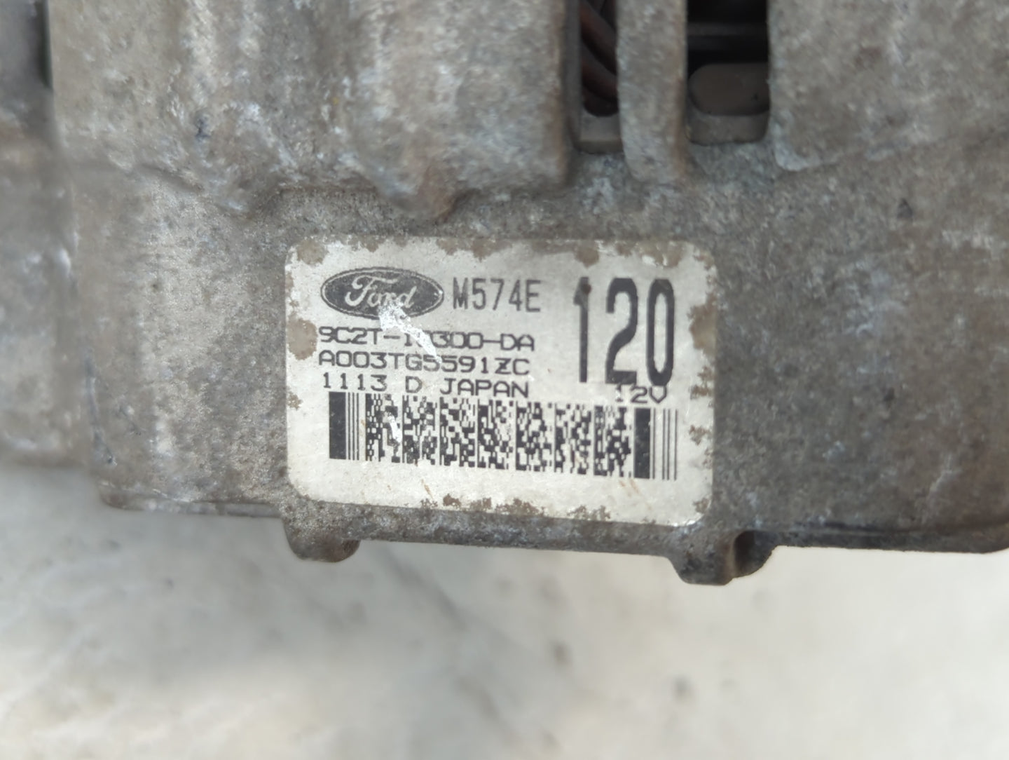 2009-2014 Ford E-150 Alternator Replacement Generator Charging Assembly Engine OEM P/N:9C2T-10300-DA Fits OEM Used Auto Part
