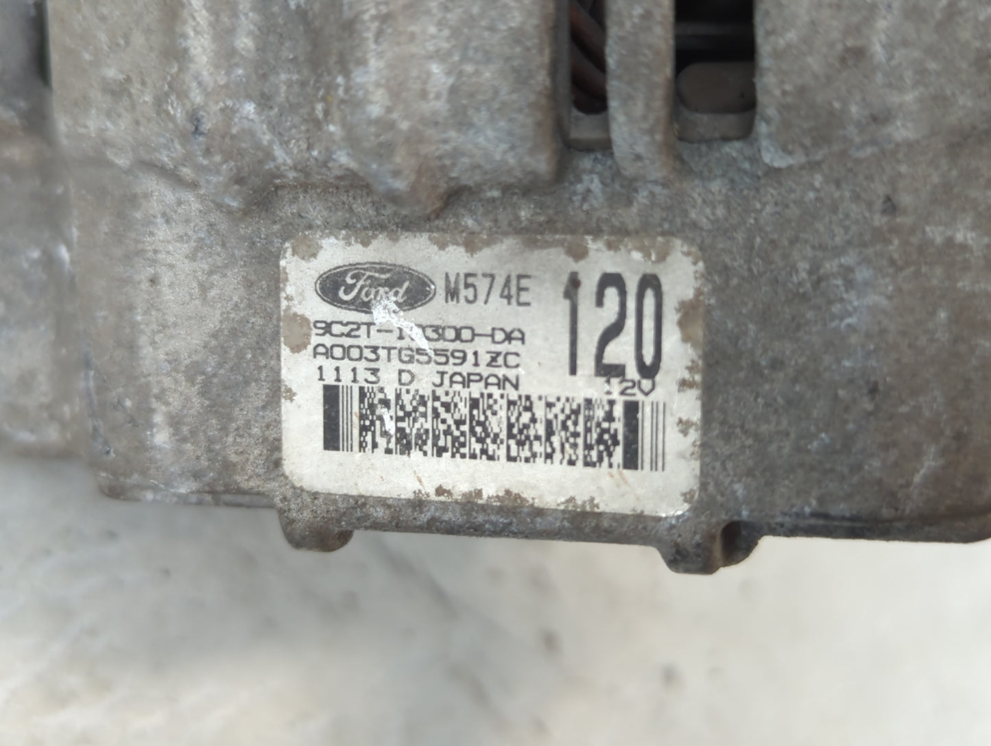 2009-2014 Ford E-150 Alternator Replacement Generator Charging Assembly Engine OEM P/N:9C2T-10300-DA Fits OEM Used Auto Part
