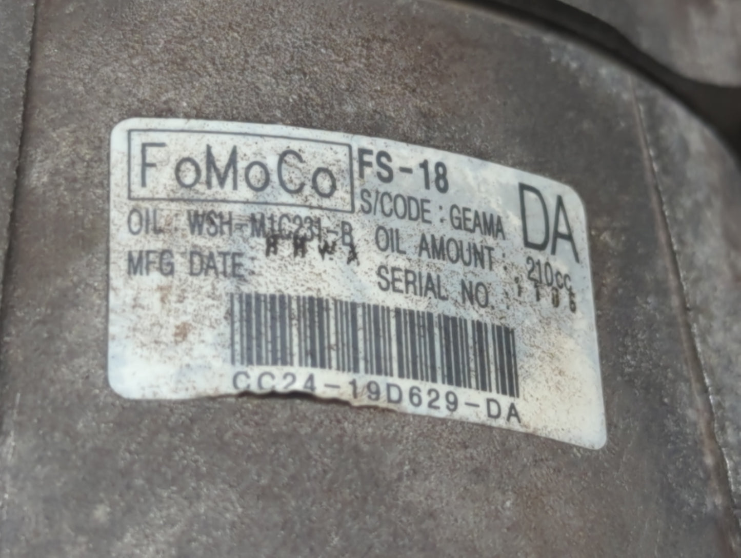 Ford E-350 Club Wagon Air Conditioning A/c Ac Compressor Oem - Oemusedautoparts1.com
