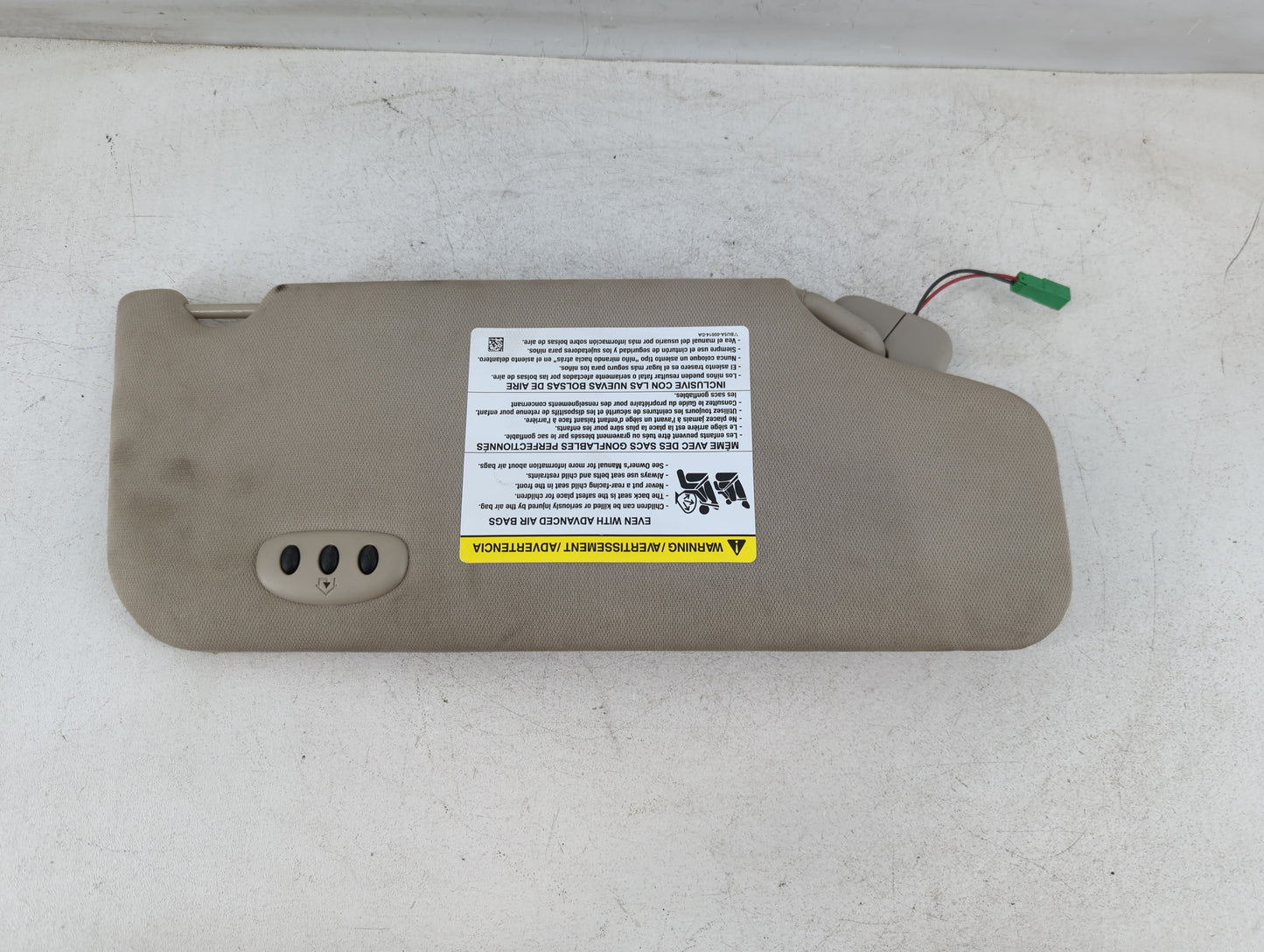 2011-2014 Ford Edge Sun Visor Shade Replacement Driver Left Mirror Fits Fits 2011 2012 2013 2014 OEM Used Auto Parts - Oemus