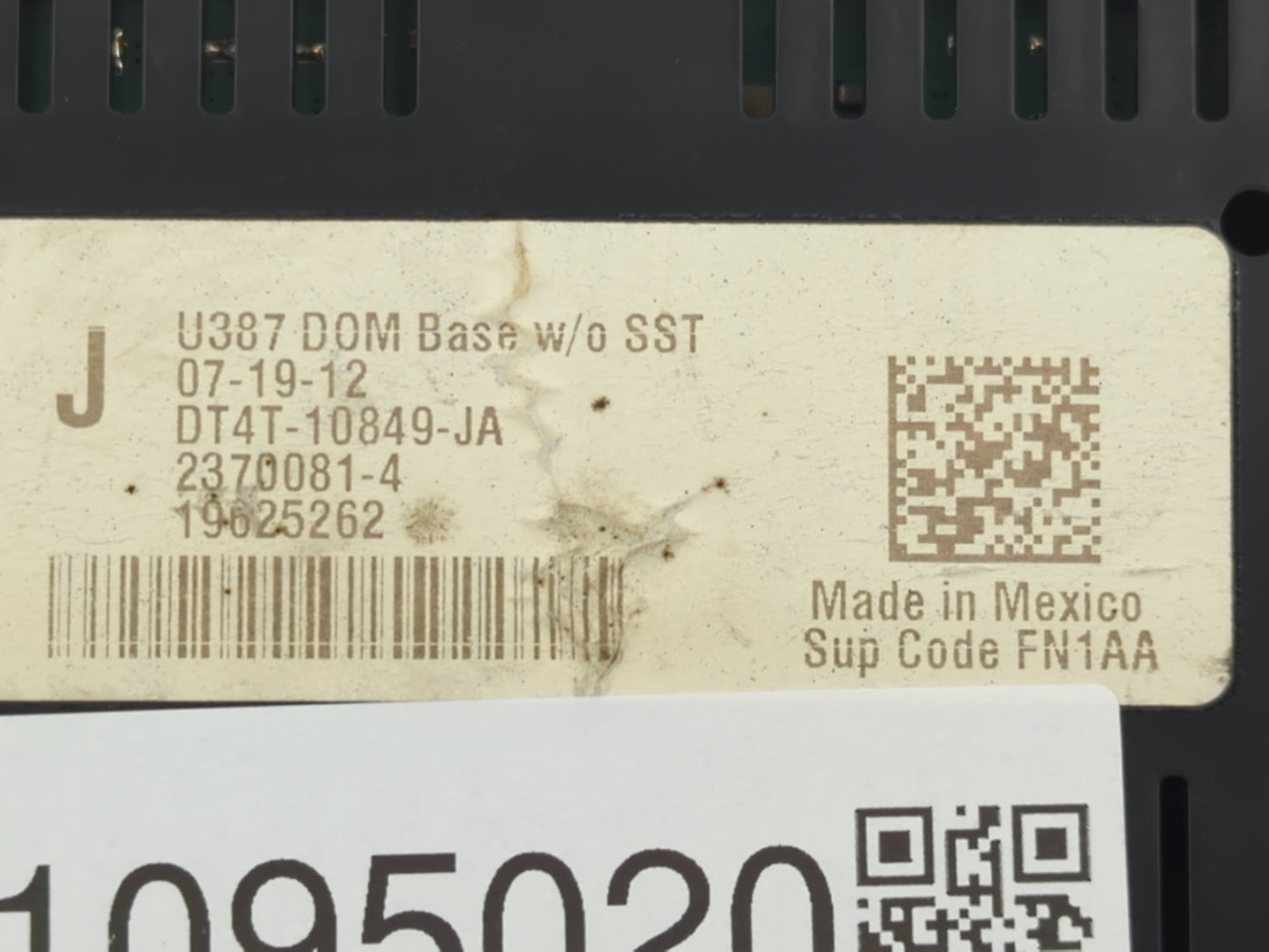 2013 Ford Edge Instrument Cluster Speedometer Gauges P/N:DT4T-10849-JA U387 DOM Fits OEM Used Auto Parts - Oemusedautoparts1
