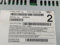 2013-2014 Ford Edge Radio AM FM Cd Player Receiver Replacement P/N:DT4T-19C107-BB Fits Fits 2013 2014 OEM Used Auto Parts - 