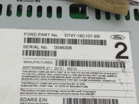 2013 Ford Edge Radio AM FM Cd Player Receiver Replacement P/N:DT4T-19C107-BB Fits OEM Used Auto Parts - Oemusedautoparts1.co