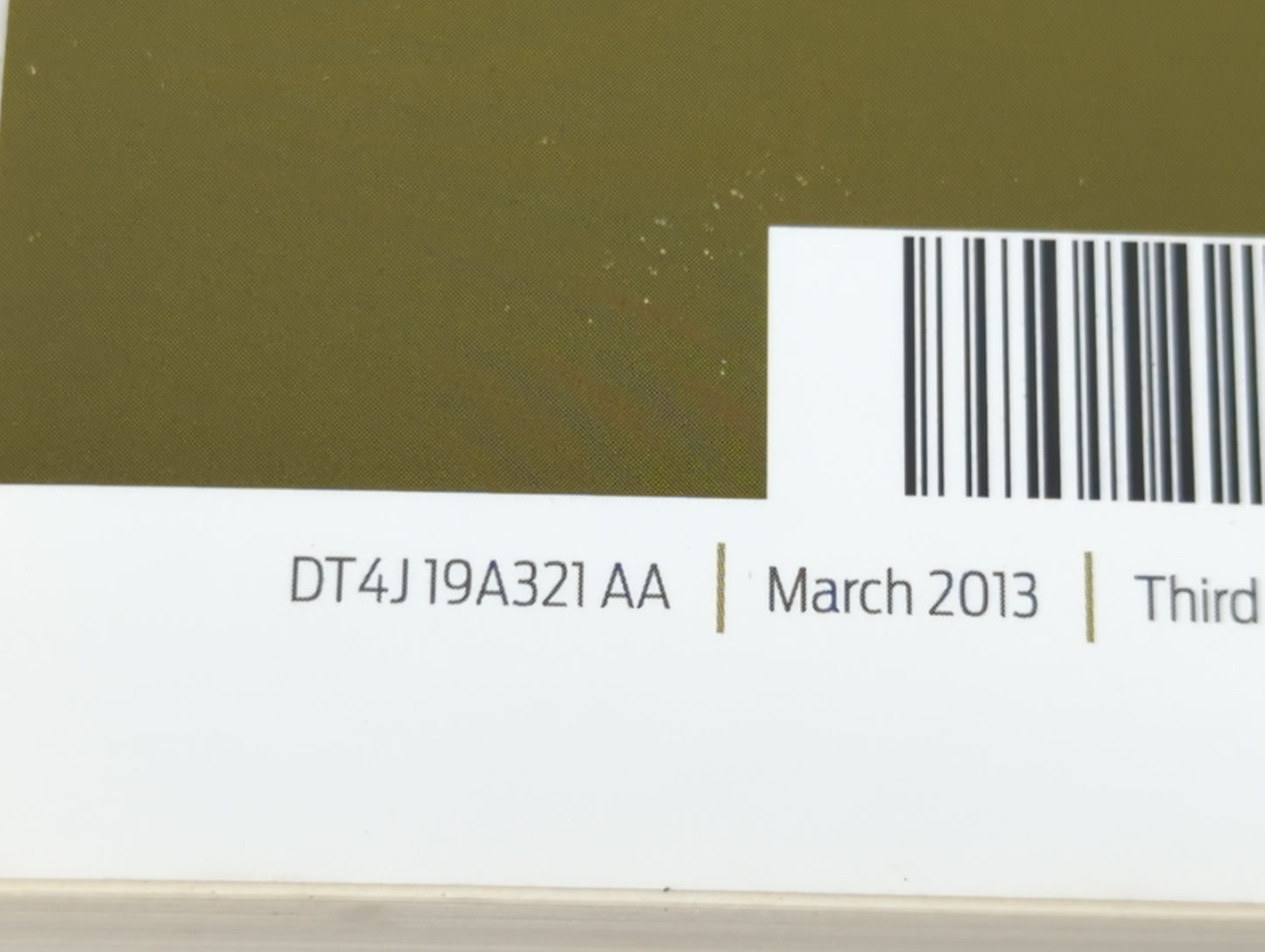 2013 Ford Edge Owners Manual Book Guide P/N:DT4J 19A321 AA OEM Used Auto Parts - Oemusedautoparts1.com