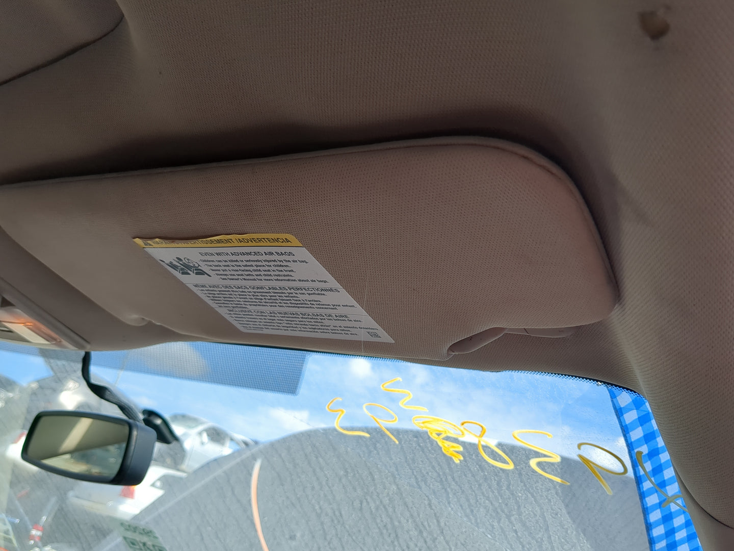 2011-2014 Ford Edge Sun Visor Shade Replacement Passenger Right Mirror Fits Fits 2011 2012 2013 2014 2015 OEM Used Auto Part