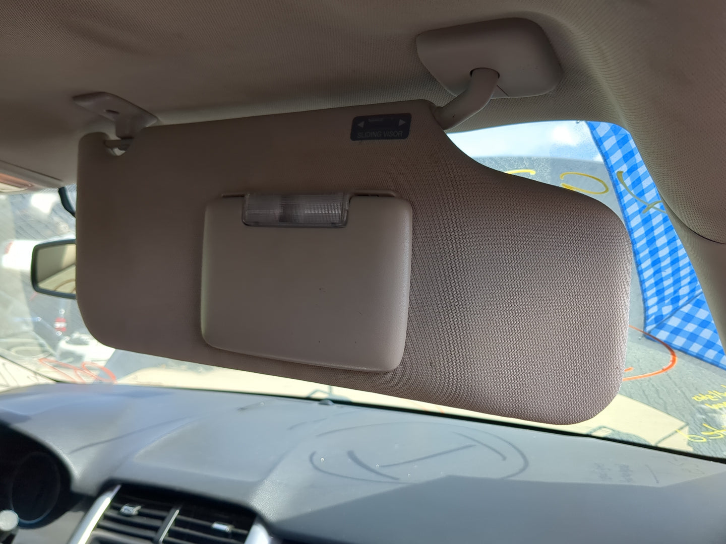 2011-2014 Ford Edge Sun Visor Shade Replacement Passenger Right Mirror Fits Fits 2011 2012 2013 2014 2015 OEM Used Auto Part