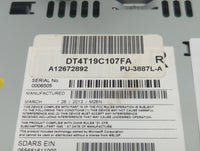 2013 Ford Edge Radio AM FM Cd Player Receiver Replacement P/N:DT4T19C107FA Fits OEM Used Auto Parts - Oemusedautoparts1.com