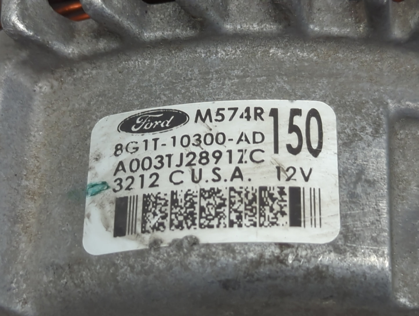 2007-2014 Ford Edge Alternator Replacement Generator Charging Assembly Engine OEM P/N:8G1T-10300-AD Fits OEM Used Auto Parts