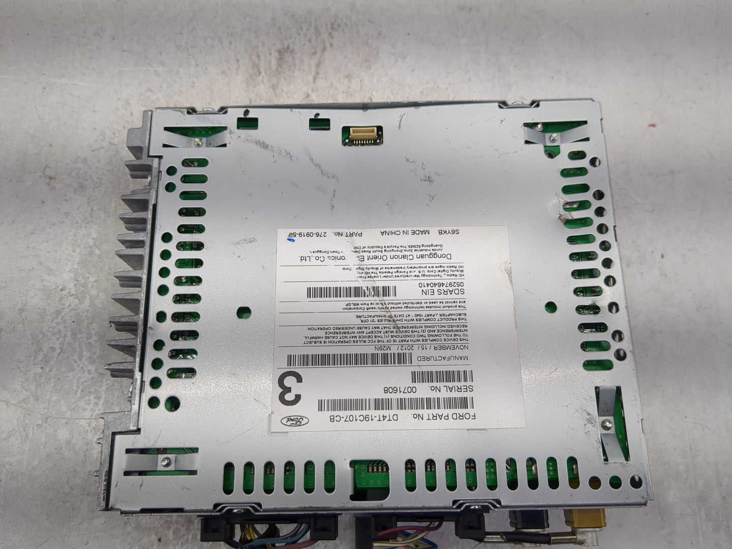 2013-2014 Ford Edge Radio AM FM Cd Player Receiver Replacement P/N:DT4T-19C107-CB PU-3529L-A, 276-0919-SW Fits Fits 2013 201