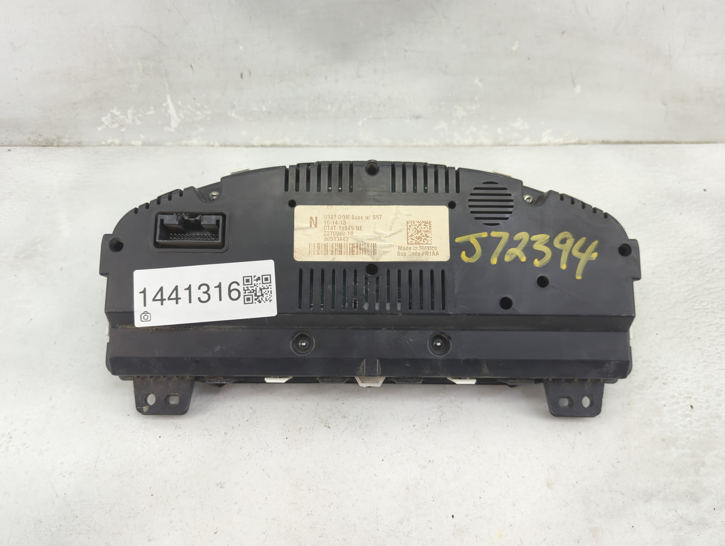 2013 Ford Edge Instrument Cluster Speedometer Gauges P/N:DT4T-10849-NE Fits OEM Used Auto Parts - Oemusedautoparts1.com