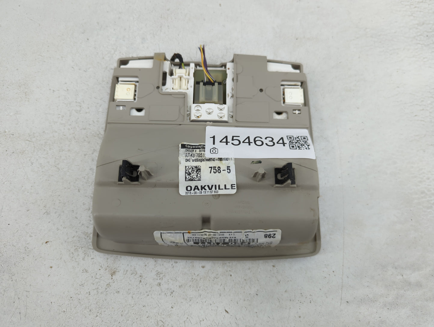 2013 Ford Edge Overhead Roof Console - Oemusedautoparts1.com