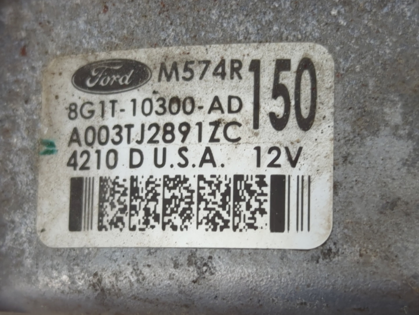 2007-2014 Ford Edge Alternator Replacement Generator Charging Assembly Engine OEM P/N:A003TJ2891ZC 8G1T-10300-AD Fits OEM Us