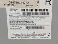 2013 Ford Edge Radio AM FM Cd Player Receiver Replacement P/N:PU-3887L-A DT4T19C107FA, 276-1056-48 Fits OEM Used Auto Parts 