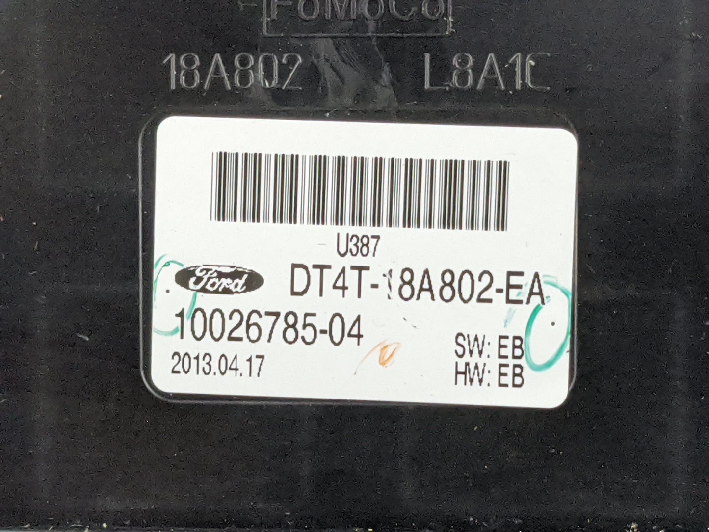 2013 Ford Edge Climate Control Module Temperature AC/Heater Replacement P/N:DT4T-18A802-EA 10026785-04 Fits OEM Used Auto Pa