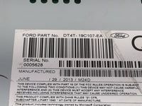 2013 Ford Edge Radio AM FM Cd Player Receiver Replacement P/N:PU-3886L-A DT4T-19C107-EA Fits OEM Used Auto Parts - Oemusedau
