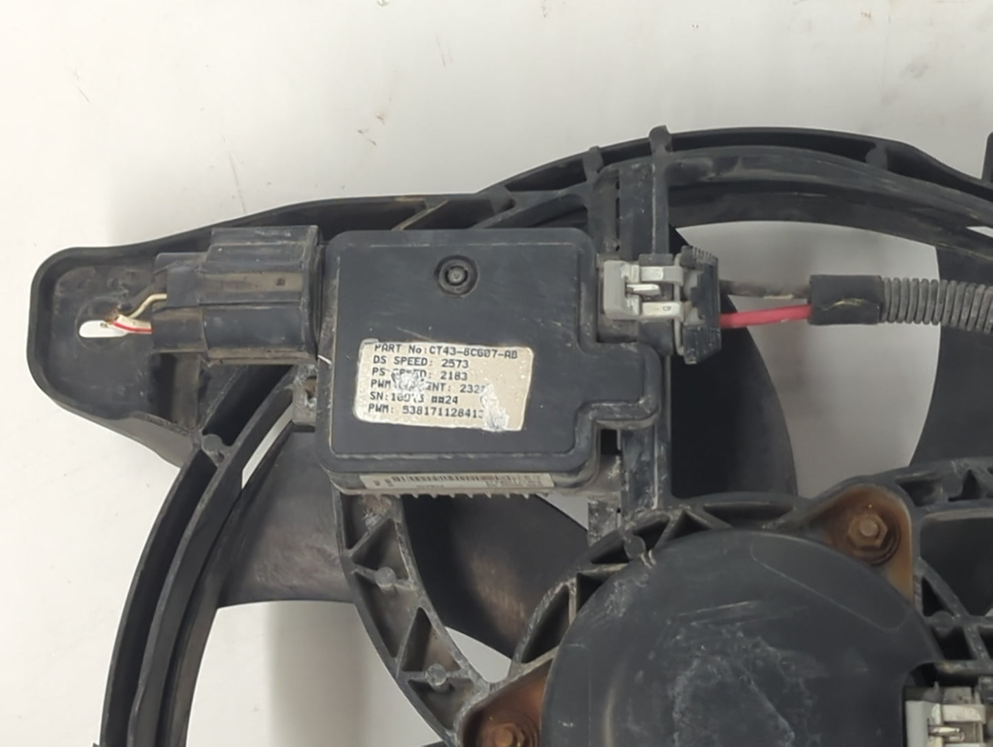 2007-2014 Ford Edge Electric Radiator Cooling Fan Motor Assembly P/N:CT43-8C607-AB 10798320H Fits OEM Used Auto Parts - Oemu