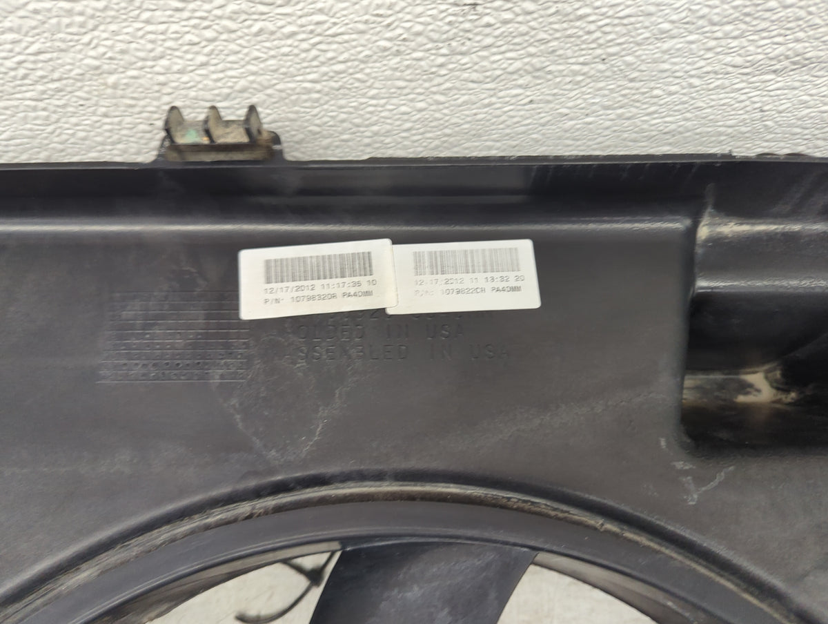 2007-2014 Ford Edge Electric Radiator Cooling Fan Motor Assembly P/N:1079632OR 1079622CR Fits OEM Used Auto Parts - Oemuseda