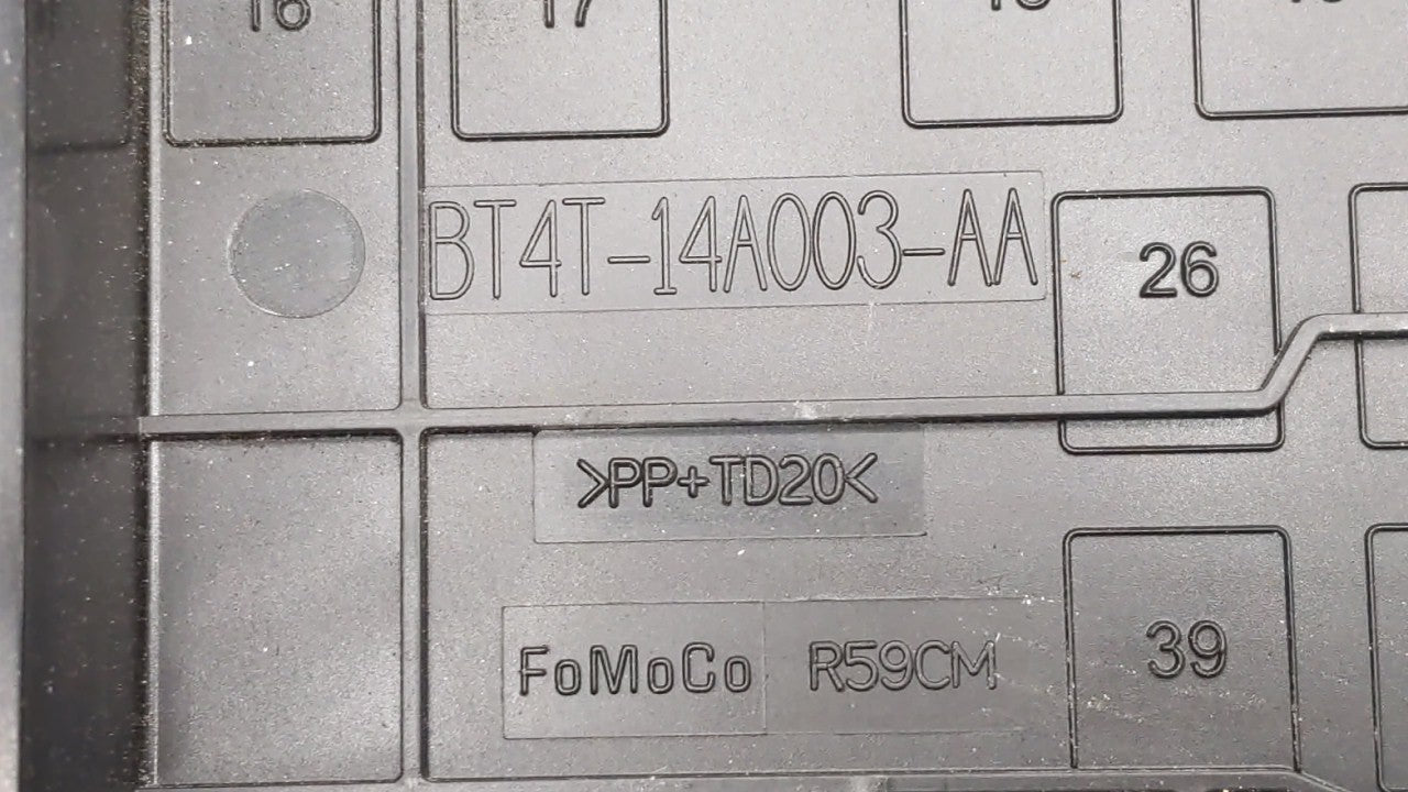 2012-2014 Ford Edge Fusebox Fuse Box Panel Relay Module P/N:CT4T-14290-LG CT4T-14290-HE, CT4T-14290-LF Fits Fits 2012 2013 2