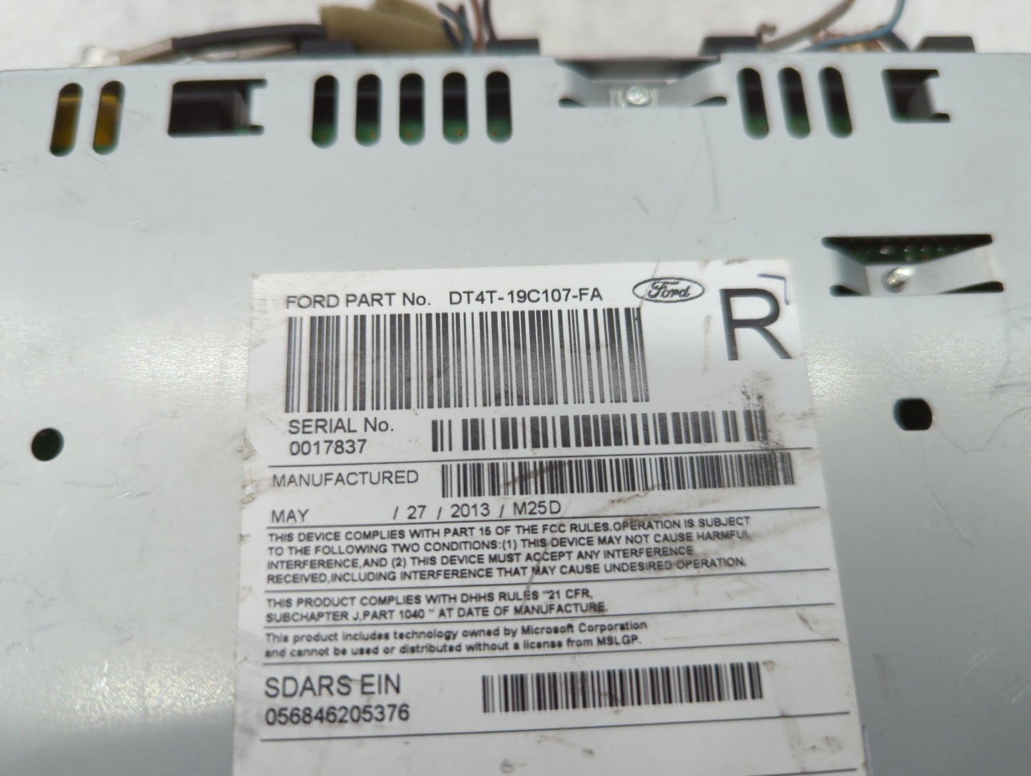 2013-2013 Ford Edge Am Fm Cd Player Radio Receiver - Oemusedautoparts1.com
