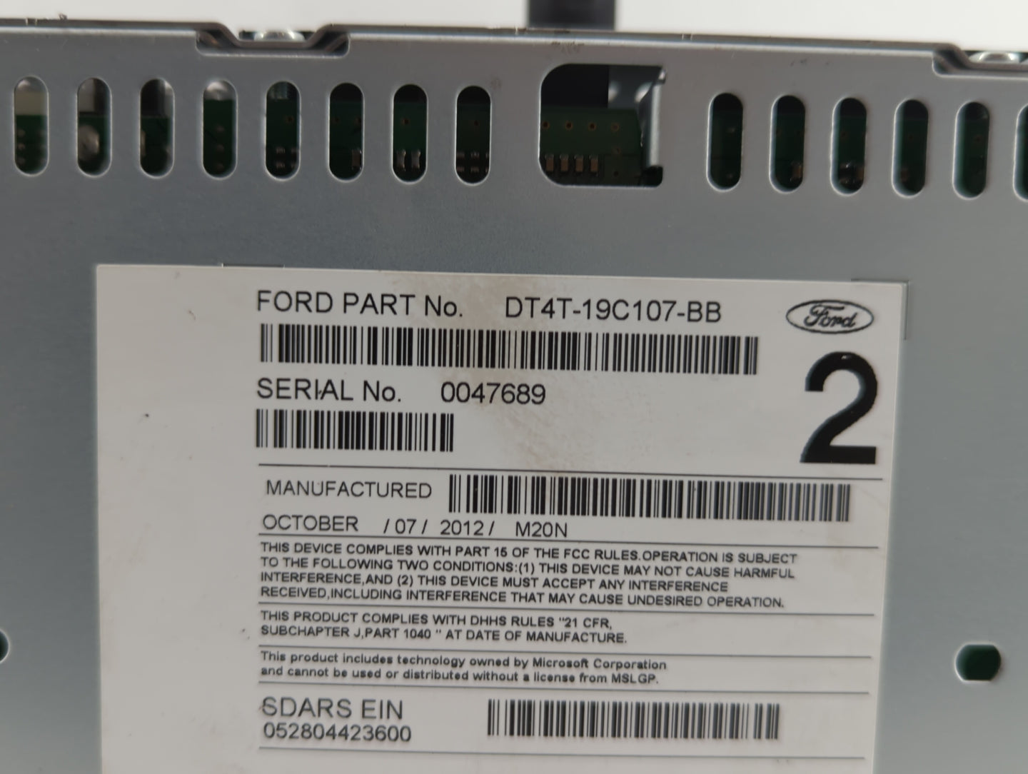 2013-2013 Ford Edge Am Fm Cd Player Radio Receiver - Oemusedautoparts1.com