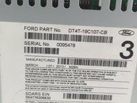 2013 Ford Edge Radio AM FM Cd Player Receiver Replacement P/N:DT4T-19C107-CA DT4T-19C107-CB Fits OEM Used Auto Parts - Oemus