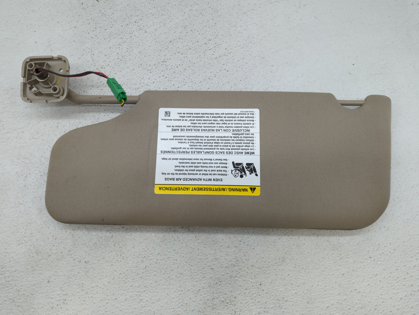 2011-2014 Ford Edge Sun Visor Shade Replacement Passenger Right Mirror Fits Fits 2011 2012 2013 2014 2015 OEM Used Auto Part