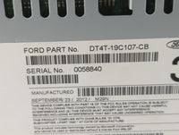 2013 Ford Edge Radio AM FM Cd Player Receiver Replacement P/N:DT4T-19C107-CB Fits OEM Used Auto Parts - Oemusedautoparts1.co
