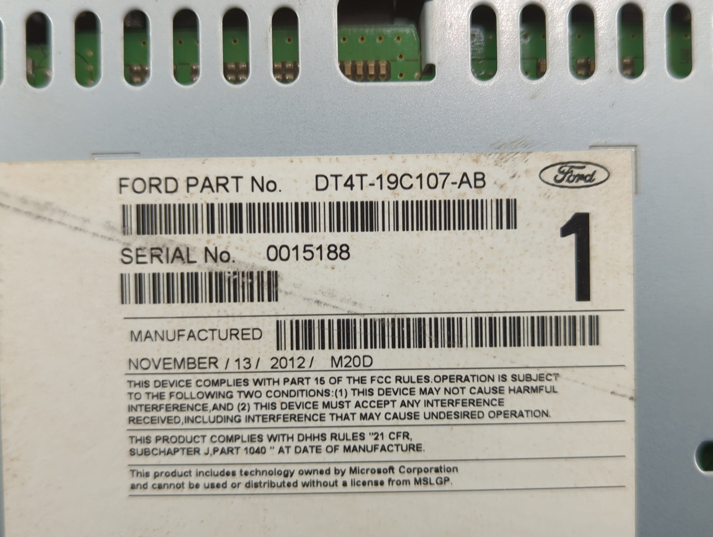 2013-2013 Ford Edge Am Fm Cd Player Radio Receiver - Oemusedautoparts1.com