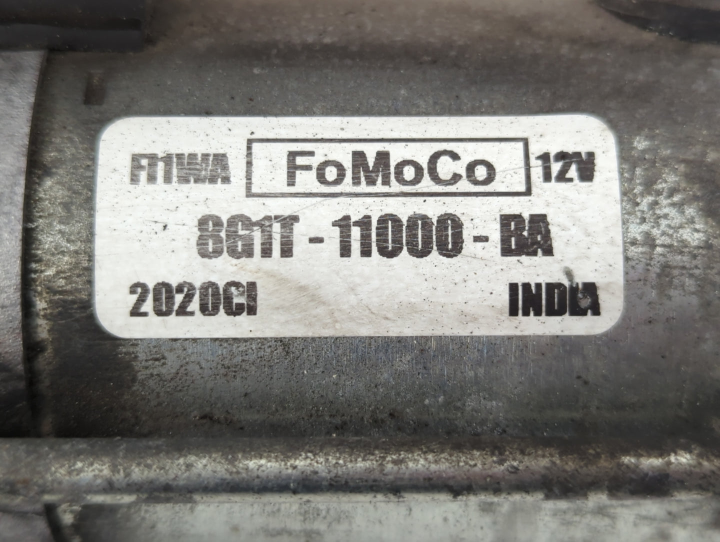 2013 Ford Edge Car Starter Motor Solenoid OEM P/N:2020CI 8G1T-11000-BA, M000T15671ZC Fits Fits 2007 2008 2009 2010 OEM Used 