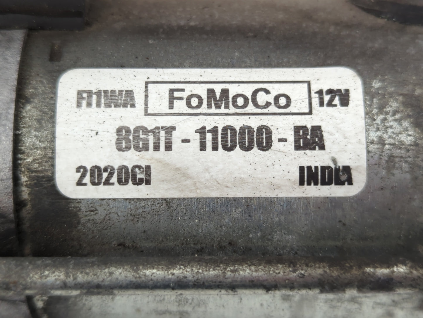 2013 Ford Edge Car Starter Motor Solenoid OEM P/N:2020CI 8G1T-11000-BA, M000T15671ZC Fits Fits 2007 2008 2009 2010 OEM Used 