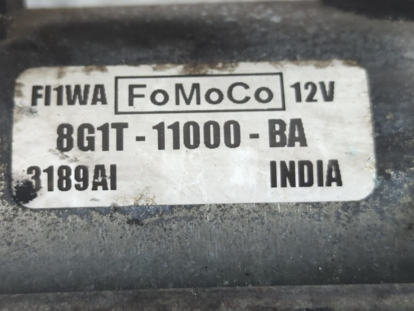 2007-2018 Ford Edge Car Starter Motor Solenoid OEM P/N:3189AI 8G1T-11000-BA Fits OEM Used Auto Parts - Oemusedautoparts1.com