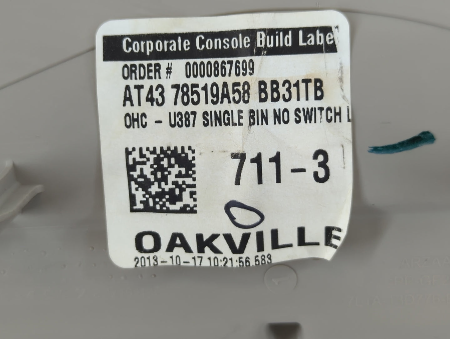 2009-2014 Ford Edge Overhead Roof Console 706021 - Oemusedautoparts1.com