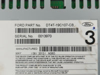 2013 Ford Edge Radio AM FM Cd Player Receiver Replacement P/N:DT4T-19C107-CB Fits OEM Used Auto Parts - Oemusedautoparts1.co