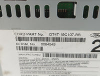 2013-2014 Ford Edge Radio AM FM Cd Player Receiver Replacement P/N:DT4T-19C107-BB Fits Fits 2013 2014 OEM Used Auto Parts - 