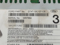 2013-2014 Ford Edge Radio AM FM Cd Player Receiver Replacement P/N:DT4T-19C107-CB DT4T-19C107-BB Fits Fits 2013 2014 OEM Use