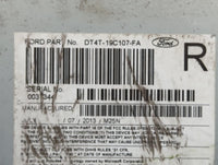 2013 Ford Edge Radio AM FM Cd Player Receiver Replacement P/N:DT4T-19C107-FA Fits OEM Used Auto Parts - Oemusedautoparts1.co