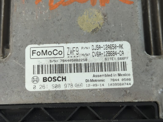 2013-2016 Ford Escape PCM Engine Control Computer ECU ECM PCU OEM P/N:CV6A-12B684-CA DJ5A-12A650-AK Fits Fits 2013 2014 2015 2016 OEM Used Auto Parts