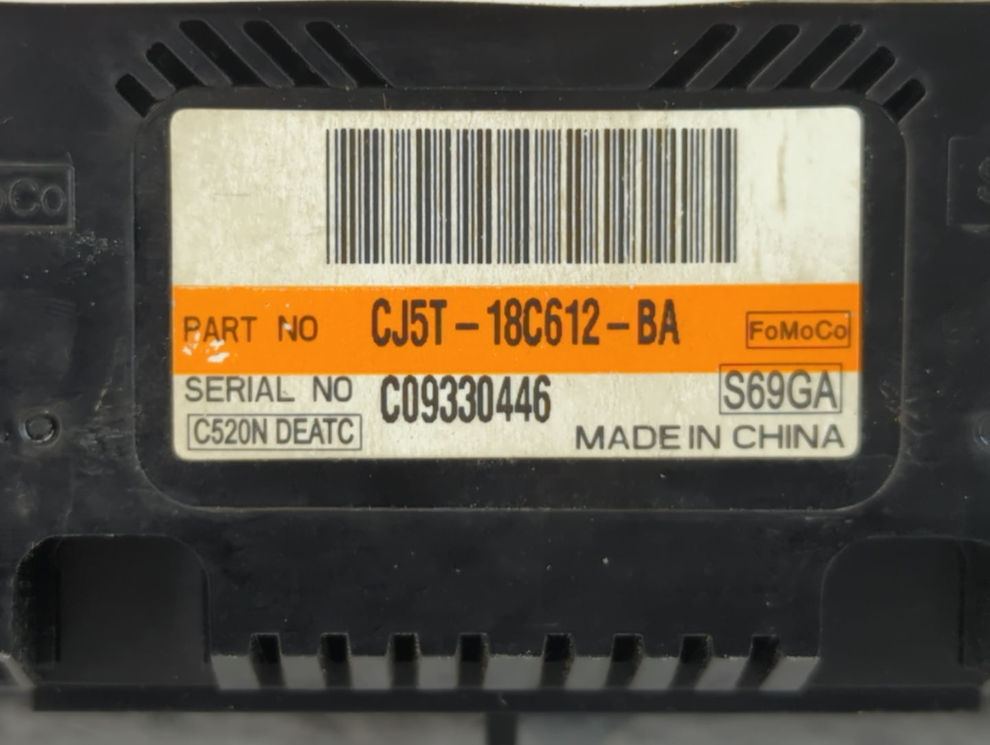 2013-2015 Ford Escape Climate Control Module Temperature AC/Heater Replacement P/N:C09330446 CJ5T-18C612-BA Fits OEM Used Au