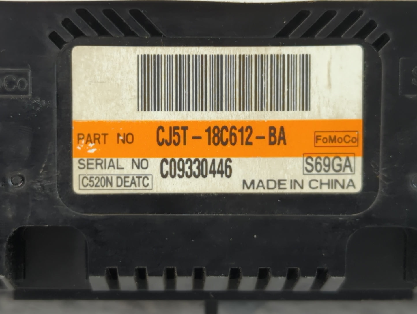 2013-2015 Ford Escape Climate Control Module Temperature AC/Heater Replacement P/N:C09330446 CJ5T-18C612-BA Fits OEM Used Au