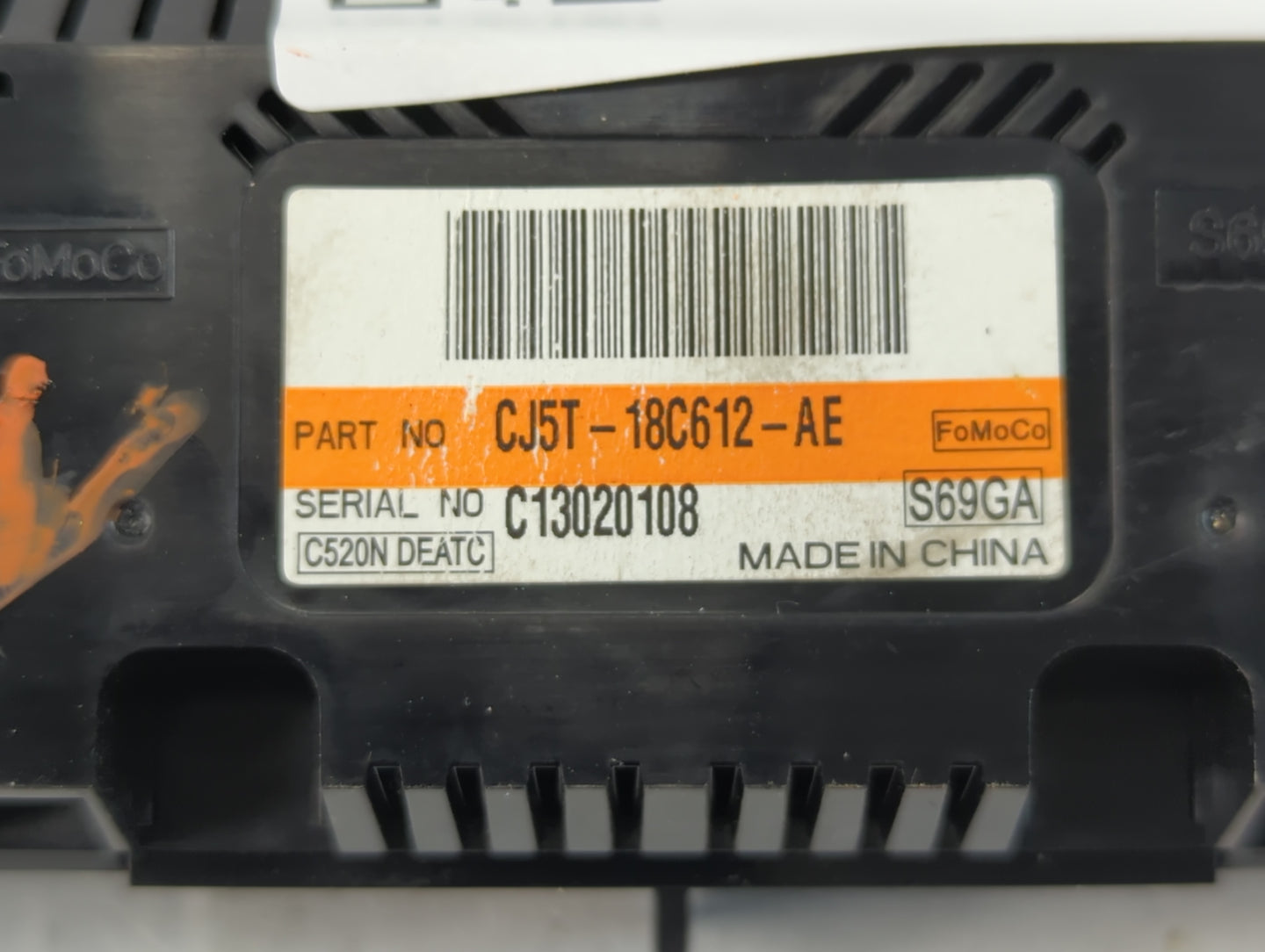 2013 Ford Escape Climate Control Module Temperature AC/Heater Replacement P/N:CJ5T-18C612-AE Fits OEM Used Auto Parts - Oemu
