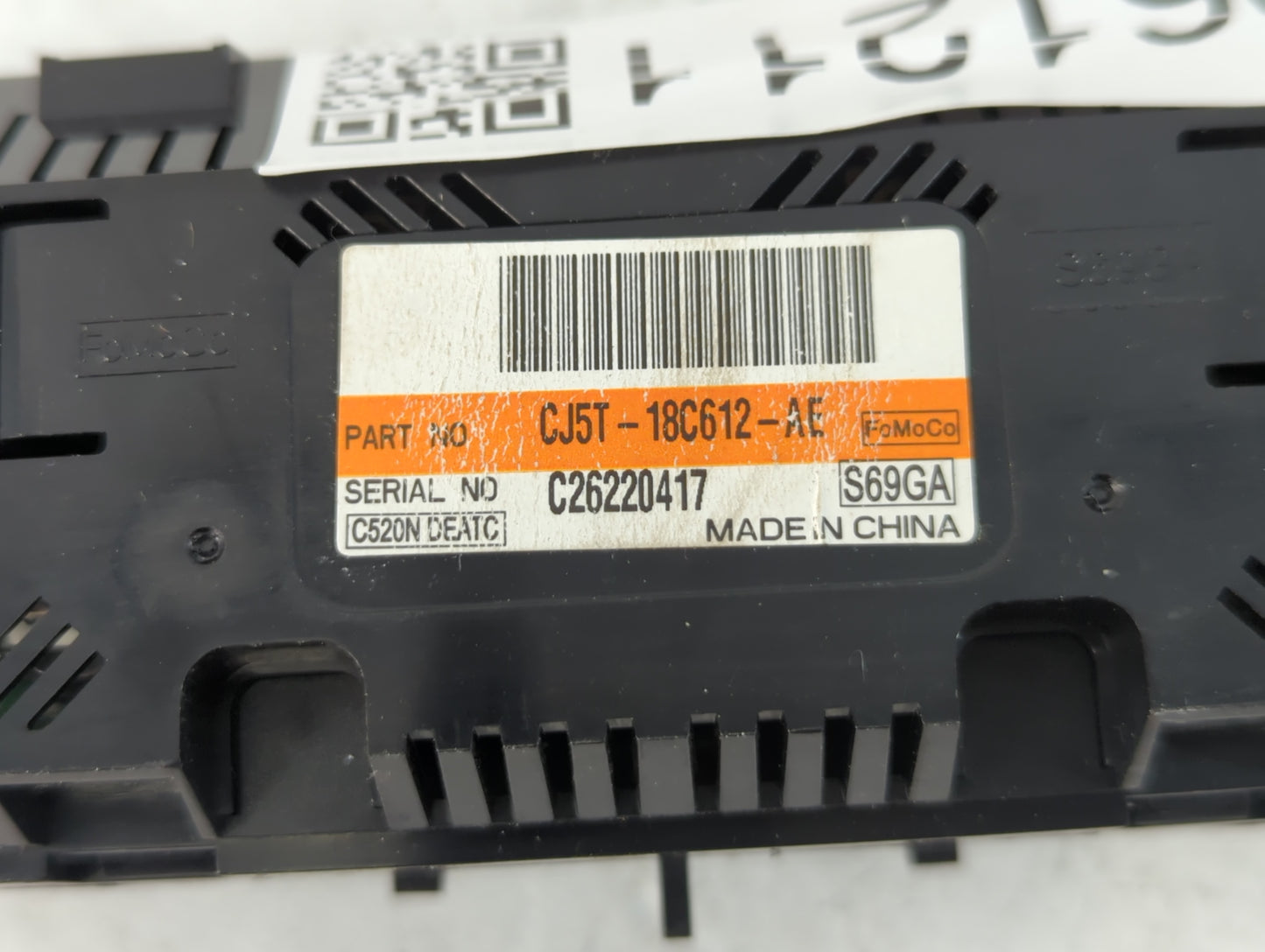 2013 Ford Escape Climate Control Module Temperature AC/Heater Replacement P/N:CJ5T-18C612-AE Fits OEM Used Auto Parts - Oemu