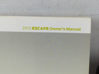 2013 Ford Escape Owners Manual Book Guide P/N:DJ5J 19A321 AA OEM Used Auto Parts - Oemusedautoparts1.com