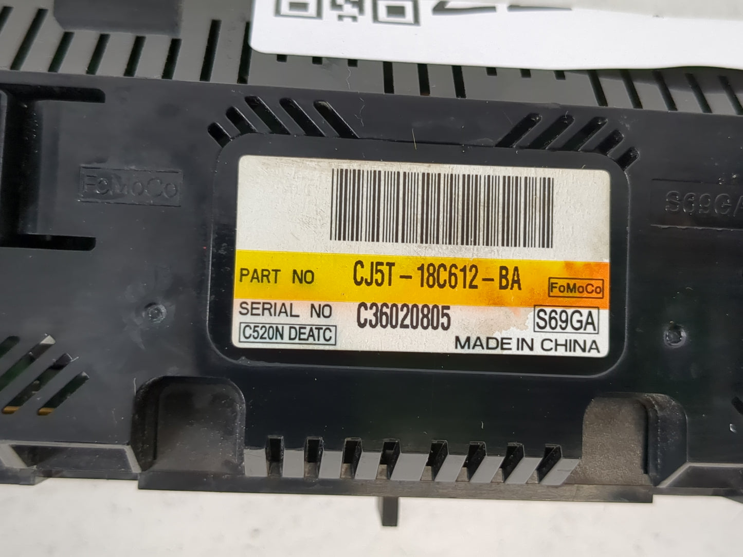 2013-2015 Ford Escape Climate Control Module Temperature AC/Heater Replacement P/N:CJ5T-18C612-BA Fits Fits 2013 2014 2015 O